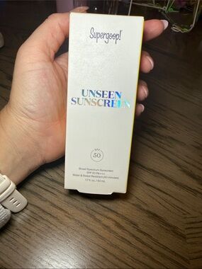 Supergoop! Unseen Sunscreen - White with Yellow Edge